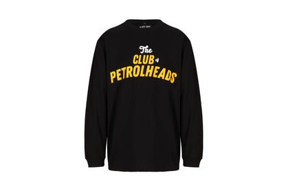 Playera Petrolheads Club Manga Larga Negra