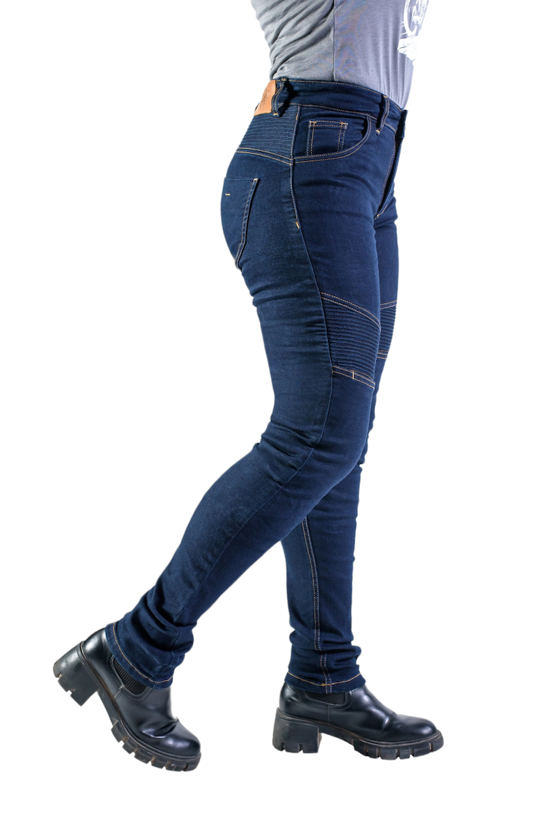 Pantalón De Moto Blb Baja 1000 Mujer Negro Con Kevlar